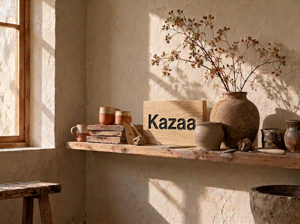 Detalj från Kazaas designstudio
